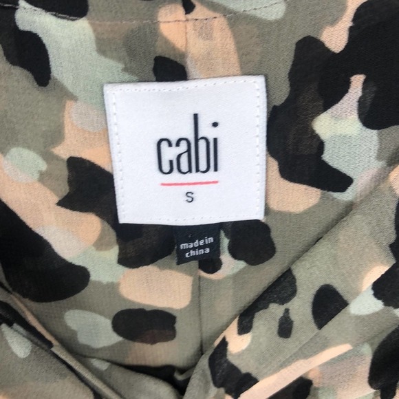 CAbi Tiered Cold Shoulder Tank Top (Small) - Picture 7 of 8